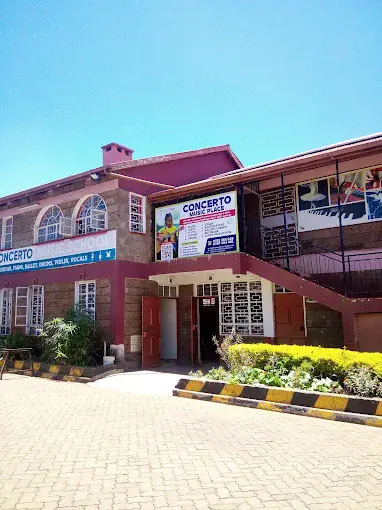 Concerto Music Place building and signage at ACK Immanuel Church grounds, Kikuyu, Kiambu County